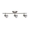Solo 2 ft. 3-Light Satin Nickel LED Fixed Track with 400 LM/Head 1000027276 by Hampton Bay