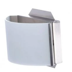 Dakota 1-Light Satin Nickel Sconce with Frosted Glass Shade by Hampton Bay -Hampton Bay Sales satin nickel hampton bay wall sconces sc 1dak hbu 77 1000