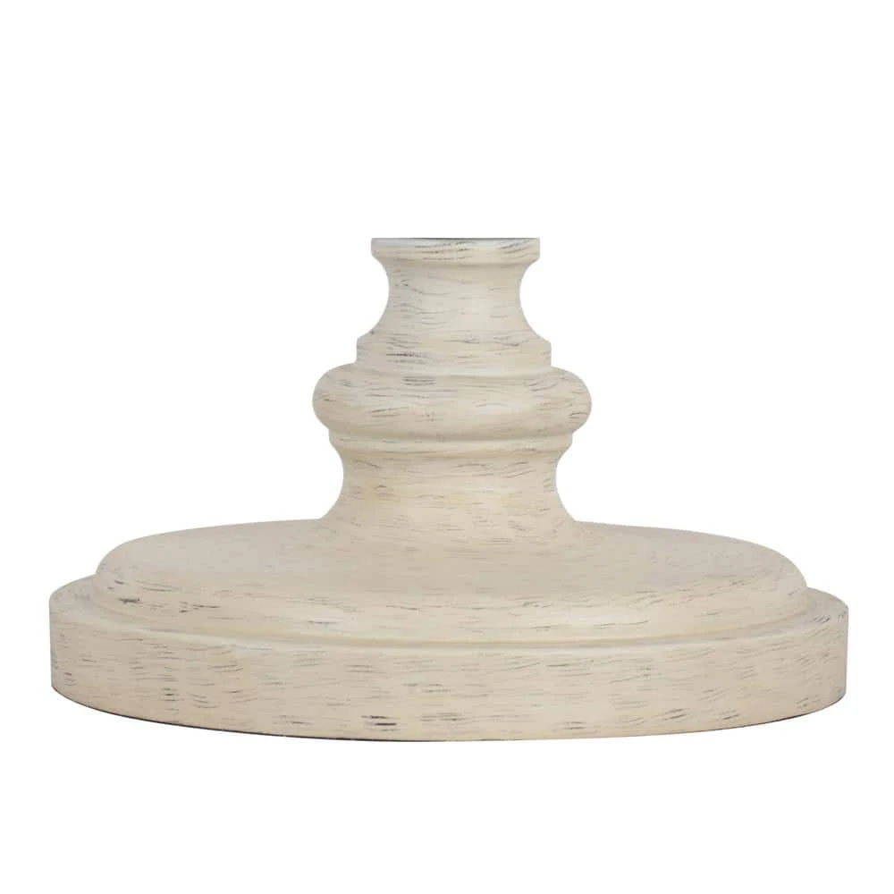 Witherby 61 in. Shabby White Floor Lamp with Gray Lamp Shade by Hampton Bay 8 Witherby 61 in. Shabby White Floor Lamp with Gray Lamp Shade by Hampton Bay - Image 8