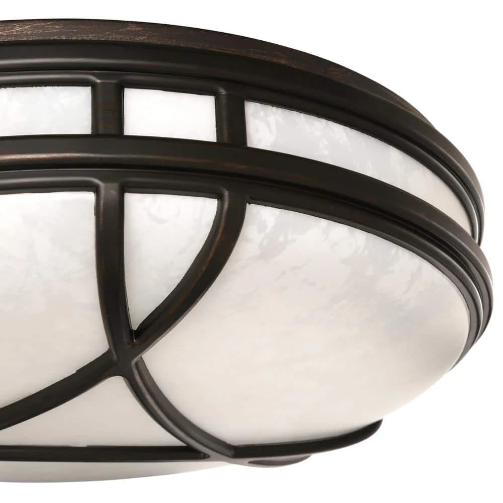 Regency 16 in. 2-Light Sienna Fluorescent Flush Mount by Hampton Bay 3 Regency 16 in. 2-Light Sienna Fluorescent Flush Mount by Hampton Bay - Image 3