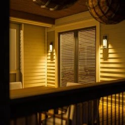 Caroline Modern 1-Light Silver LED Outdoor Wall Lantern Sconce with Silver Strap and Seeded Glass (1-Pack) by Hampton Bay -Hampton Bay Sales silver hampton bay outdoor sconces hdp98270ss 31 1000