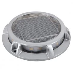 Solar 15 Lumens Silver Integrated LED Path Light with Textured Lens (4-Pack); Weather/Rust Resistant by Hampton Bay -Hampton Bay Sales silver hampton bay path lights 62106 c3 1000