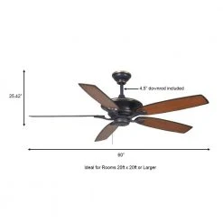 Ashburton 60 in. Indoor Tarnished Bronze Ceiling Fan by Hampton Bay -Hampton Bay Sales tarnished bronze hampton bay ceiling fans without lights yg593 tb a0 1000