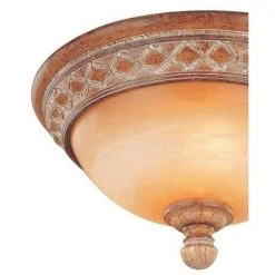 Berlini 13 in. 2-Light Tuscan Patina Flush Mount with Marble Glass Shade by Hampton Bay -Hampton Bay Sales tuscan patina hampton bay flush mount lights 18049 c3 1000