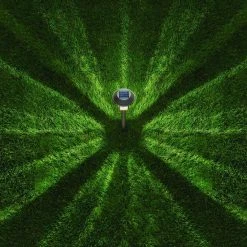 Savannah 25 Lumens Solar 2-Tone Bronze and Brass LED Diecast Landscape Pathway Light Set with Vintage Bulb (4-Pack) by Hampton Bay -Hampton Bay Sales two tone bronze and brass hampton bay path lights nxt c4000 7 40 1000