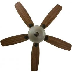 Southwind 52 in. Indoor LED Venetian Bronze Ceiling Fan with 5 Reversible Blades, Light Kit, Downrod and Remote Control by Hampton Bay -Hampton Bay Sales venetian bronze hampton bay ceiling fans with lights 52371 4f 1000