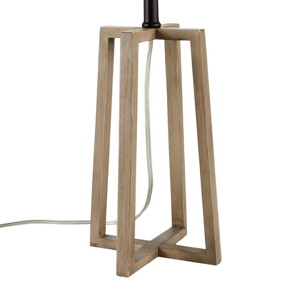 Woodbine 23.5 in. Walnut Wood Table Lamp by Hampton Bay 5 Woodbine 23.5 in. Walnut Wood Table Lamp by Hampton Bay - Image 5