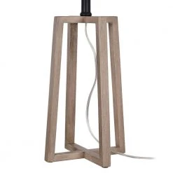 Woodbine 23.5 in. Walnut Wood Table Lamp by Hampton Bay 18 Woodbine 23.5 in. Walnut Wood Table Lamp by Hampton Bay -Hampton Bay Sales walnut wood with black hardware hampton bay table lamps 24125 000 1f 1000