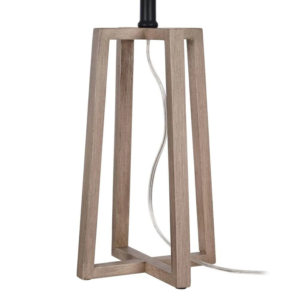 Woodbine 23.5 in. Walnut Wood Table Lamp by Hampton Bay 8 Woodbine 23.5 in. Walnut Wood Table Lamp by Hampton Bay - Image 8