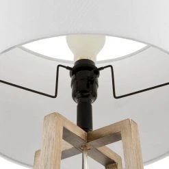 Woodbine 23.5 in. Walnut Wood Table Lamp by Hampton Bay 13 Woodbine 23.5 in. Walnut Wood Table Lamp by Hampton Bay -Hampton Bay Sales walnut wood with black hardware hampton bay table lamps 24125 000 40 1000