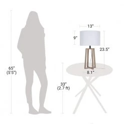 Woodbine 23.5 in. Walnut Wood Table Lamp by Hampton Bay 21 Woodbine 23.5 in. Walnut Wood Table Lamp by Hampton Bay -Hampton Bay Sales walnut wood with black hardware hampton bay table lamps 24125 000 76 1000