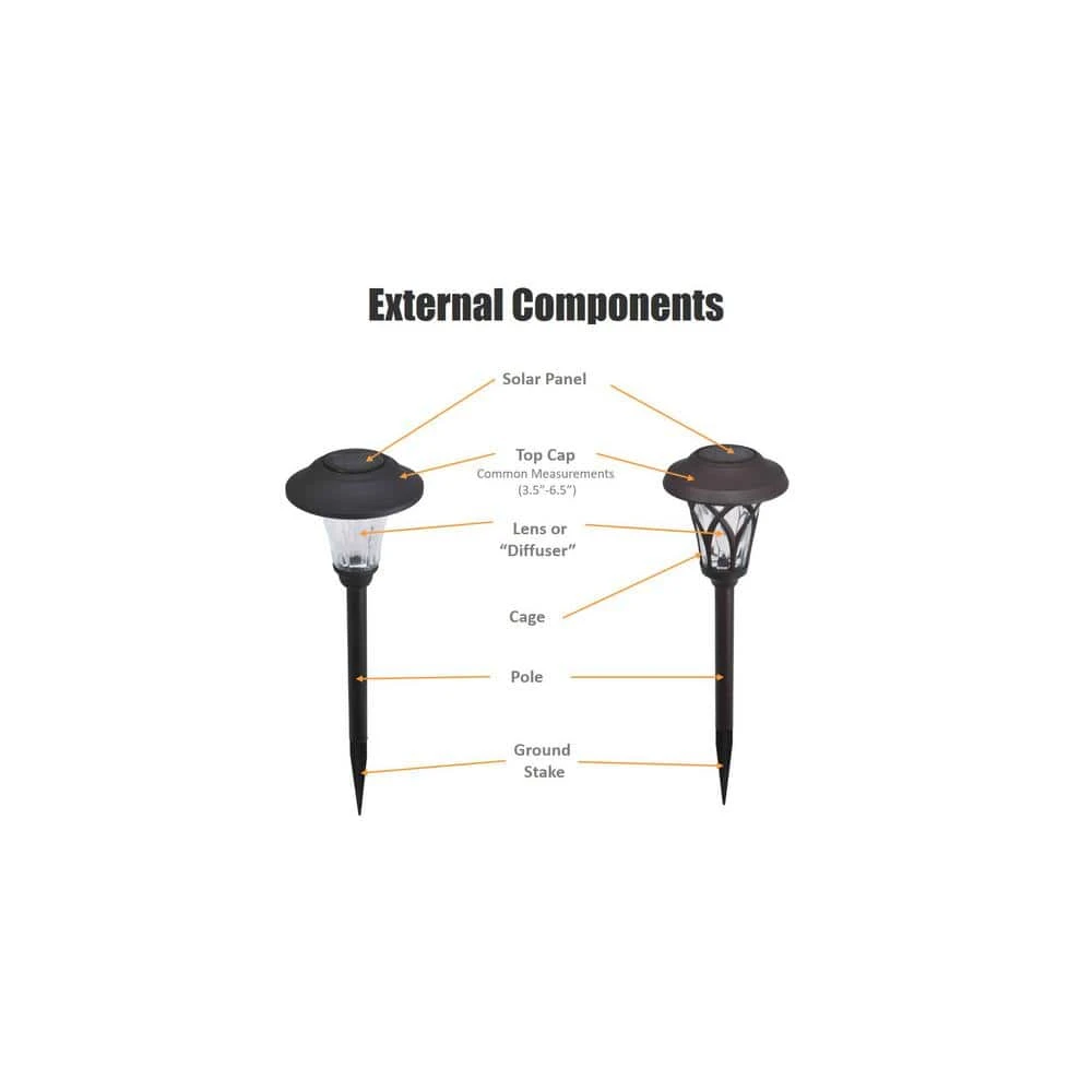 15 Lumens Solar Warm Brass LED Landscape Pathway Light (4-Pack) by Hampton Bay 6 15 Lumens Solar Warm Brass LED Landscape Pathway Light (4-Pack) by Hampton Bay - Image 6