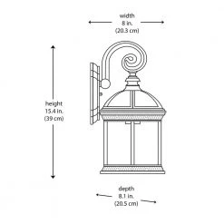 Wickford 1-Light Weathered Bronze Outdoor Wall Lantern Sconce (2-Pack) by Hampton Bay -Hampton Bay Sales weathered bronze hampton bay outdoor sconces 7072 2rt 40 1000