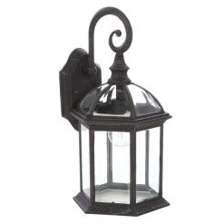Wickford 1-Light Weathered Bronze Outdoor Wall Lantern Sconce (2-Pack) by Hampton Bay -Hampton Bay Sales weathered bronze hampton bay outdoor sconces 7072 2rt 77 1000
