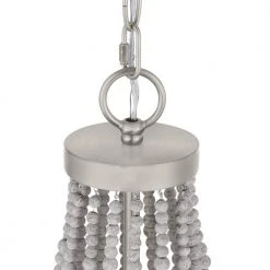 Adelaide 4-Light Weathered White Wood Bead with Brushed Nickel Chandelier by Hampton Bay 14 Adelaide 4-Light Weathered White Wood Bead with Brushed Nickel Chandelier by Hampton Bay -Hampton Bay Sales weathered white wood bead with brushed nickel hampton bay chandeliers hdp00705bn a0 1000