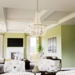 Adelaide 4-Light Weathered White Wood Bead with Brushed Nickel Chandelier by Hampton Bay 16 Adelaide 4-Light Weathered White Wood Bead with Brushed Nickel Chandelier by Hampton Bay -Hampton Bay Sales weathered white wood bead with brushed nickel hampton bay chandeliers hdp00705bn c3 1000