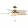 Costa Mesa 56 in. LED Indoor/Outdoor Weathered Zinc Ceiling Fan with Light Kit by Hampton Bay