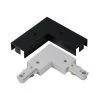 2400-Watt Linear Track Right Angle Coupler with White and Black Cover by Hampton Bay