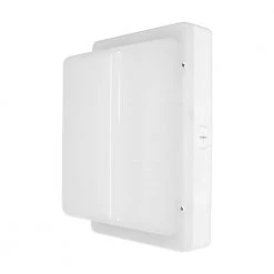 Coastal Rectangle White LED Outdoor Bulkhead Light Impact Resistant Frosted Polycarbonate Lens and Base Wet Rated by Hampton Bay -Hampton Bay Sales white hampton bay bulkhead lights 504091110 44 1000