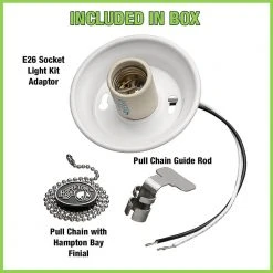 11 in. Warm and Bright White Light Universal LED Ceiling Fan Light Kit by Hampton Bay -Hampton Bay Sales white hampton bay ceiling fan light kits 53701101 c3 1000