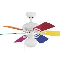 Minuet 36 in. White Ceiling Fan with Light Kit by Hampton Bay -Hampton Bay Sales white hampton bay ceiling fans with lights ag806c wh 66 1000