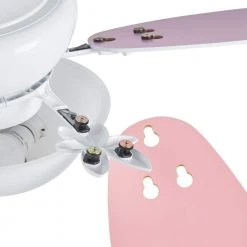 Harper III 44 in. LED White Ceiling Fan with Light Kit by Hampton Bay -Hampton Bay Sales white hampton bay ceiling fans with lights am214led wh 66 1000