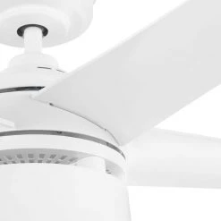 Air Filtering 48 in. Integrated LED Indoor White Ceiling Fan with Light Kit and Remote with Color Changing Technology by Hampton Bay -Hampton Bay Sales white hampton bay ceiling fans with lights fc120 carl 77 1000