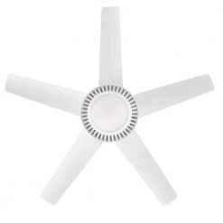 Air Filtering 48 in. Integrated LED Indoor White Ceiling Fan with Light Kit and Remote with Color Changing Technology by Hampton Bay -Hampton Bay Sales white hampton bay ceiling fans with lights fc120 carl c3 1000