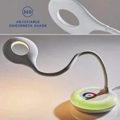 19 in. White LED Task Lamp with Color Changing by Hampton Bay 14 19 in. White LED Task Lamp with Color Changing by Hampton Bay -Hampton Bay Sales white hampton bay desk lamps hw t4419 40 1000