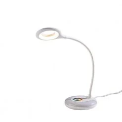 19 in. White LED Task Lamp with Color Changing by Hampton Bay