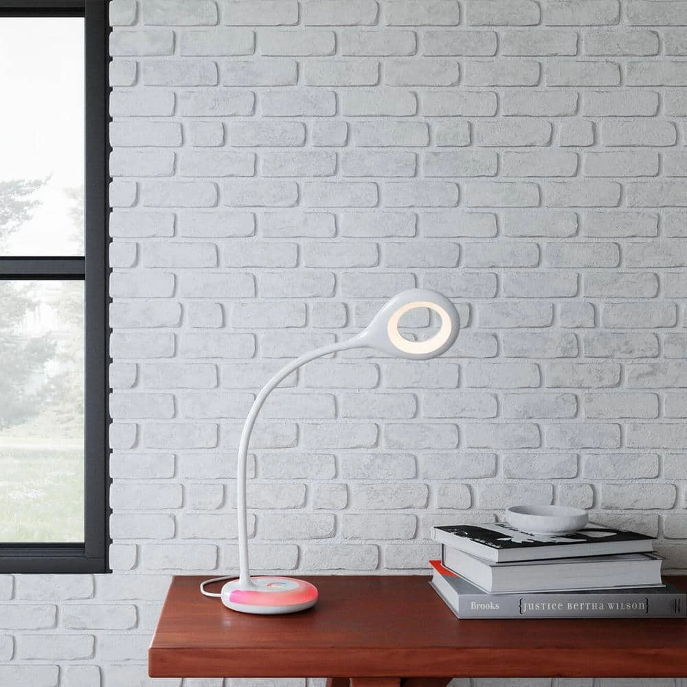 19 in. White LED Task Lamp with Color Changing by Hampton Bay 2 19 in. White LED Task Lamp with Color Changing by Hampton Bay - Image 2