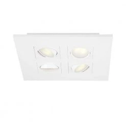 Galway 9.2-Watt White Integrated LED Flush Mount by Hampton Bay -Hampton Bay Sales white hampton bay flush mount lights 27992 hbu c3 1000