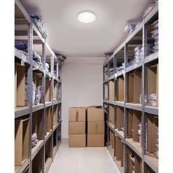 12 in. Round LED Flush Mount Light Pantry Laundry Closet Light 1000 Lumens Dimmable 4000K Bright White by Hampton Bay -Hampton Bay Sales white hampton bay flush mount lights 54074391 a0 1000