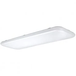 49 in. x 18 in. Rectangular Light Fixture LED Flush Mount High Output 5500 Lumens Smooth Acrylic Lens Kitchen Lighting by Hampton Bay -Hampton Bay Sales white hampton bay flush mount lights 54645141 66 1000