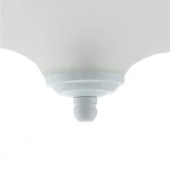 15 in. 3-Light White Dome Flush Mount with White Glass Shade by Hampton Bay -Hampton Bay Sales white hampton bay flush mount lights jo407h 66 1000