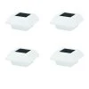 Solar Powered Integrated LED White Roof Gutter Light (4-Pack) by Hampton Bay