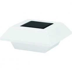 Solar Powered Integrated LED White Roof Gutter Light (4-Pack) by Hampton Bay -Hampton Bay Sales white hampton bay landscape flood lights nxt 40001 c3 1000