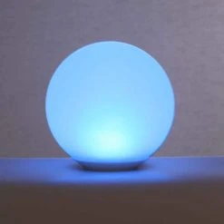 8 in. Color Changing LED Glow Ball Lamp by Hampton Bay -Hampton Bay Sales white hampton bay novelty lamps gw acbl 08 1f 1000