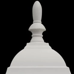 19.75 in. White 1-Light Outdoor Wall Lamp with Clear Beveled Glass Shade by Hampton Bay -Hampton Bay Sales white hampton bay outdoor sconces hb7023p 06 a0 1000