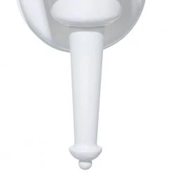 1-Light White Outdoor Wall Lantern Sconce by Hampton Bay -Hampton Bay Sales white hampton bay outdoor sconces hw 5004 66 1000