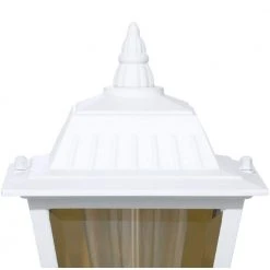1-Light White Outdoor Wall Lantern Sconce by Hampton Bay -Hampton Bay Sales white hampton bay outdoor sconces hw 5004 a0 1000