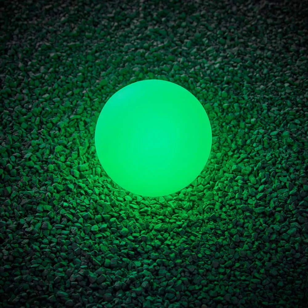 10 in. Battery Operated White LED Path Light RGB Color Changing Globe (1-Pack) by Hampton Bay 5 10 in. Battery Operated White LED Path Light RGB Color Changing Globe (1-Pack) by Hampton Bay - Image 5