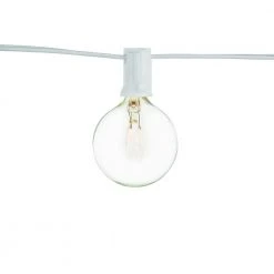 Outdoor/Indoor 12 ft. Plug-In Incandescent G50 Bulb String Light (12-Heads) by Hampton Bay