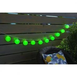 Outdoor/Indoor 7 ft. 10-Light Battery Powered Paper Lantern Mini Bulb LED String Light (Multi-Color) by Hampton Bay -Hampton Bay Sales white hampton bay string lights nxt 2335sl 1f 1000