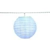 Outdoor/Indoor 7 ft. 10-Light Battery Powered Paper Lantern Mini Bulb LED String Light (Multi-Color) by Hampton Bay