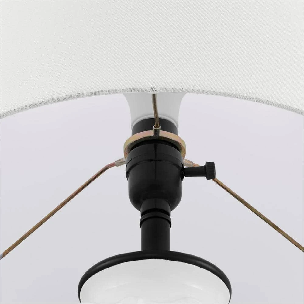 Gianna 23.25 in. White Accent Lamp by Hampton Bay 5 Gianna 23.25 in. White Accent Lamp by Hampton Bay - Image 5