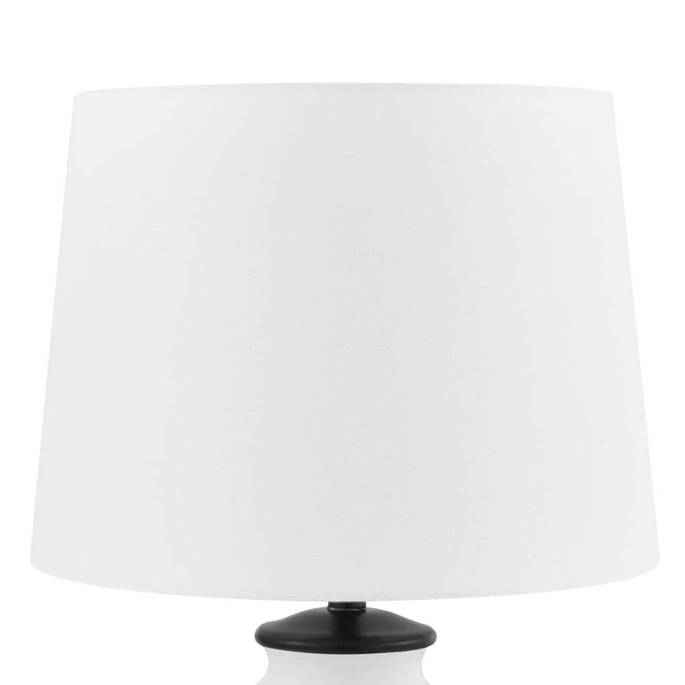 Gianna 23.25 in. White Accent Lamp by Hampton Bay 4 Gianna 23.25 in. White Accent Lamp by Hampton Bay - Image 4