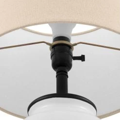 Flynn 21.25 in. White Accent Lamp by Hampton Bay 16 Flynn 21.25 in. White Accent Lamp by Hampton Bay -Hampton Bay Sales white hampton bay table lamps hdp15312 1d 1000