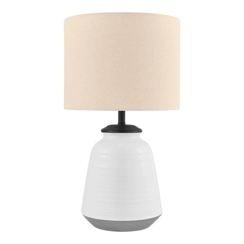 Flynn 21.25 in. White Accent Lamp by Hampton Bay 1 Flynn 21.25 in. White Accent Lamp by Hampton Bay