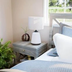 Flynn 21.25 in. White Accent Lamp by Hampton Bay 22 Flynn 21.25 in. White Accent Lamp by Hampton Bay -Hampton Bay Sales white hampton bay table lamps hdp15312 76 1000